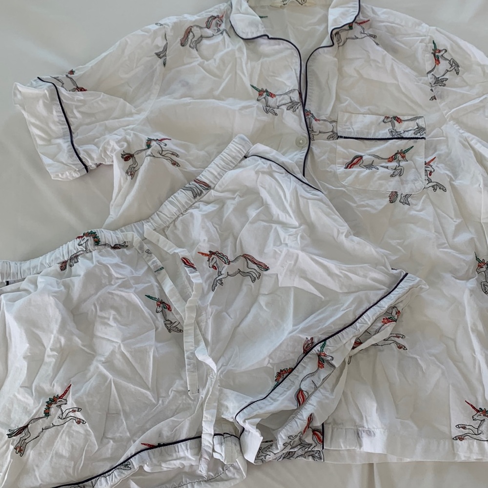 Print fresh womens unicorn pajama set medium